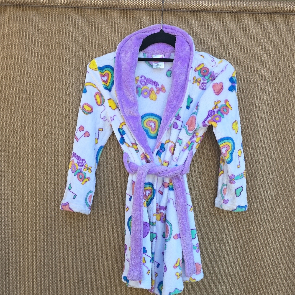 JoJo Siwa White and Purple Kids Pajama Robe